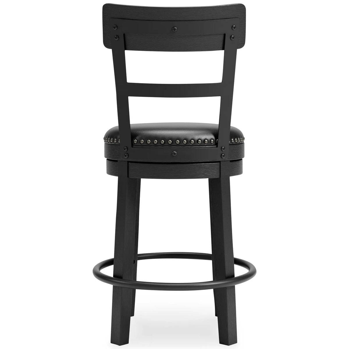 Valebeck Swivel Stool | Full Back | Rustic-Industrial Style | Barstool Height