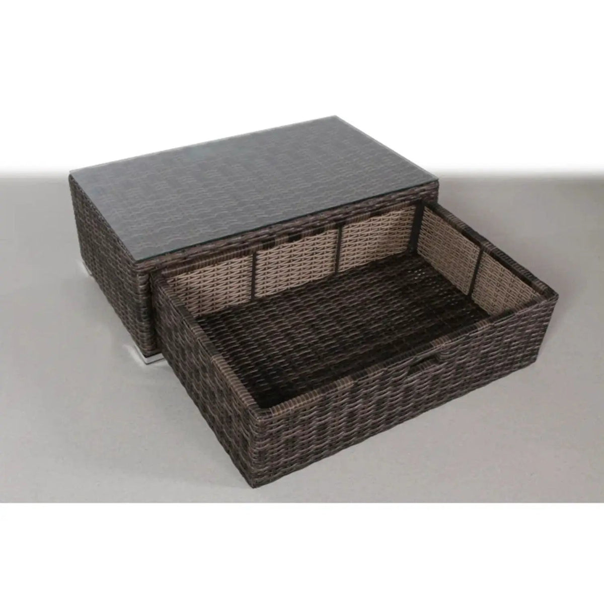 Patio Rattan Sectional Set | Half-Round HDPE Wicker | Rustproof Aluminum Frame | Fully Assembled
