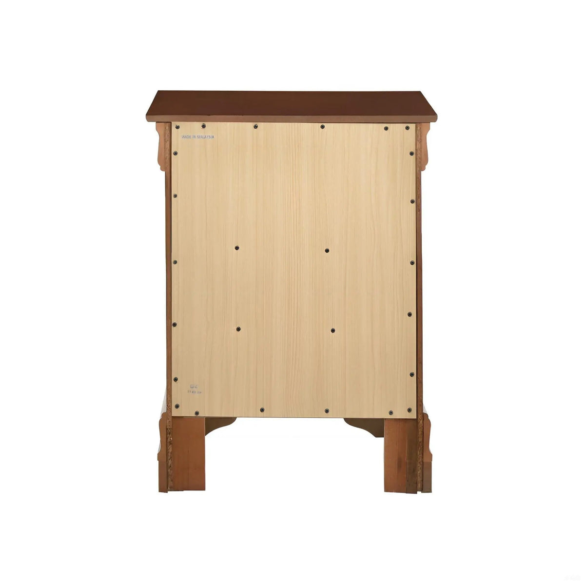 Louis Phillipe Nightstand | Traditional Wood Design | English Dovetailed Drawers | Metal Center Guides