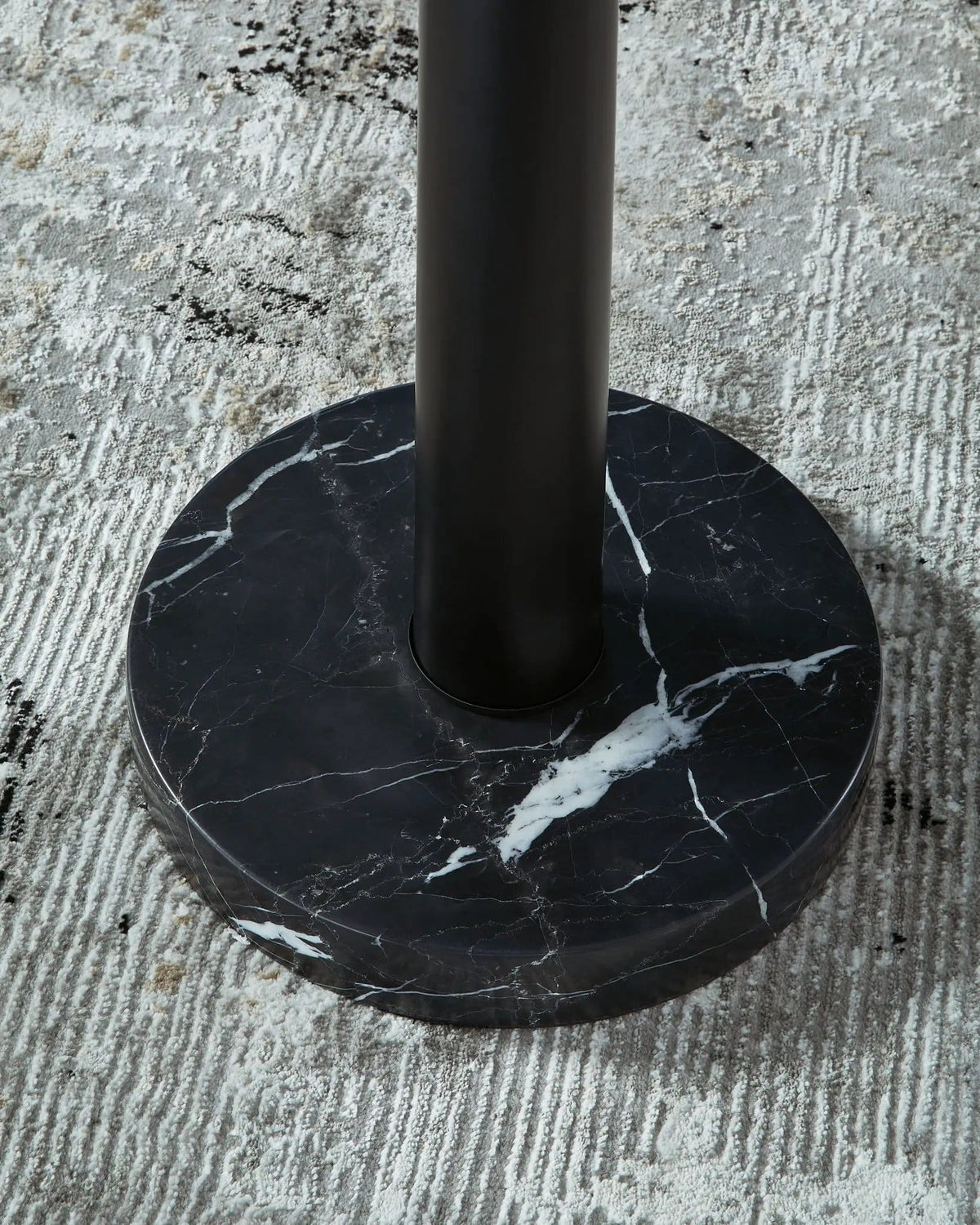 Sorcha Metal Floor Lamp | 19.75 x 12.88 x 67.88 in | Marble & Metal | Gold Finish / Black