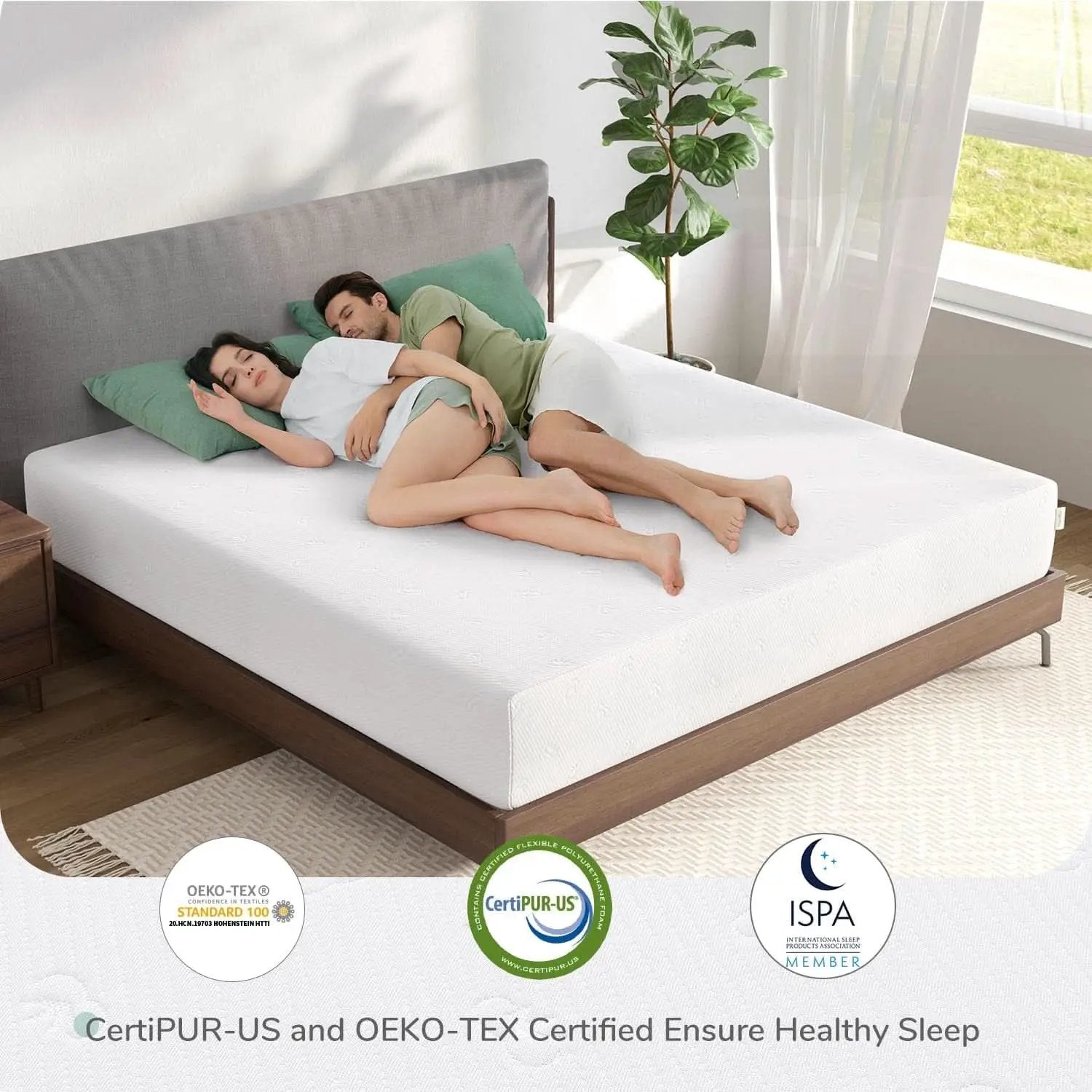 Queen Medium-Firm Memory Foam Mattress with CertiPUR-US Certification from PriceLows™