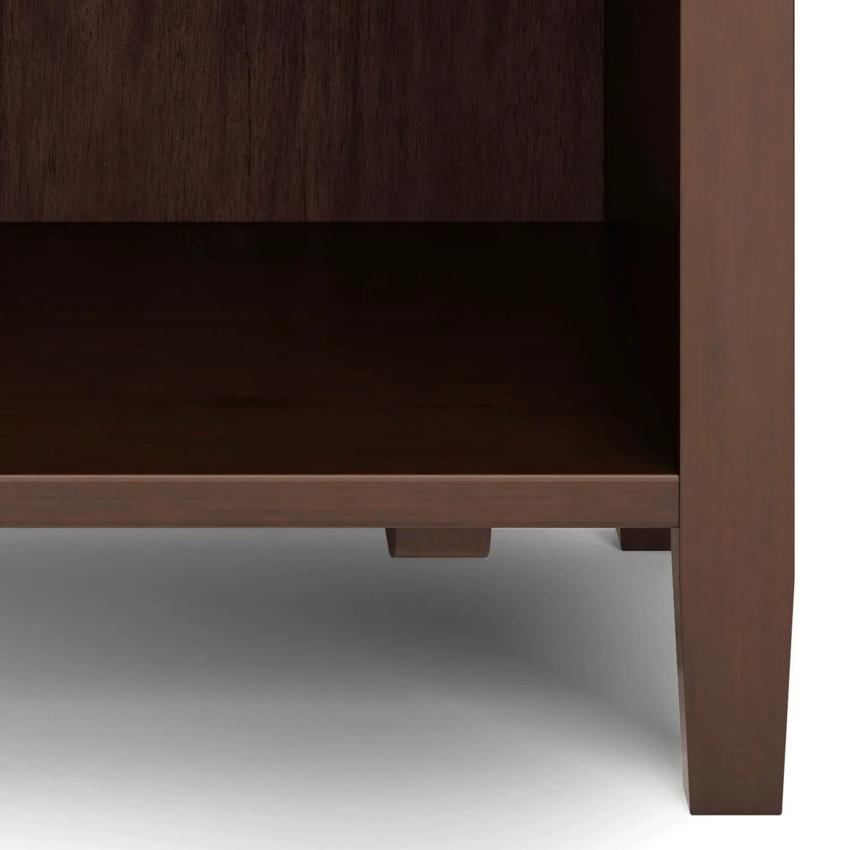 Warm Shaker Bedside Table | Handcrafted Solid Wood | NC Lacquer Finish | Multipurpose Design