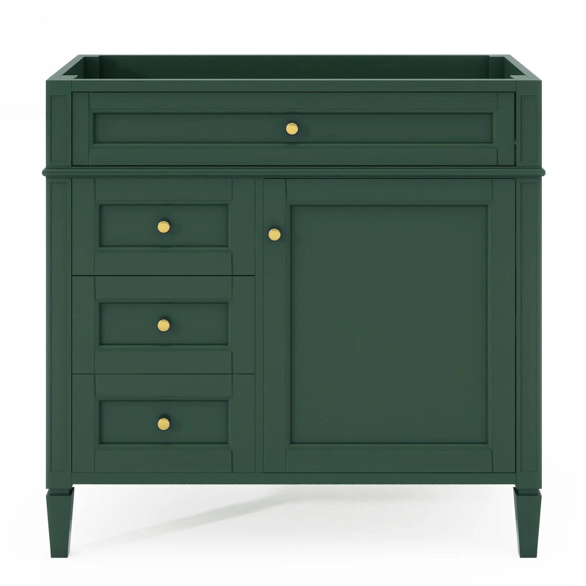 Bathroom Vanity | 3 Drawers | Blue Finish | Tip Out
