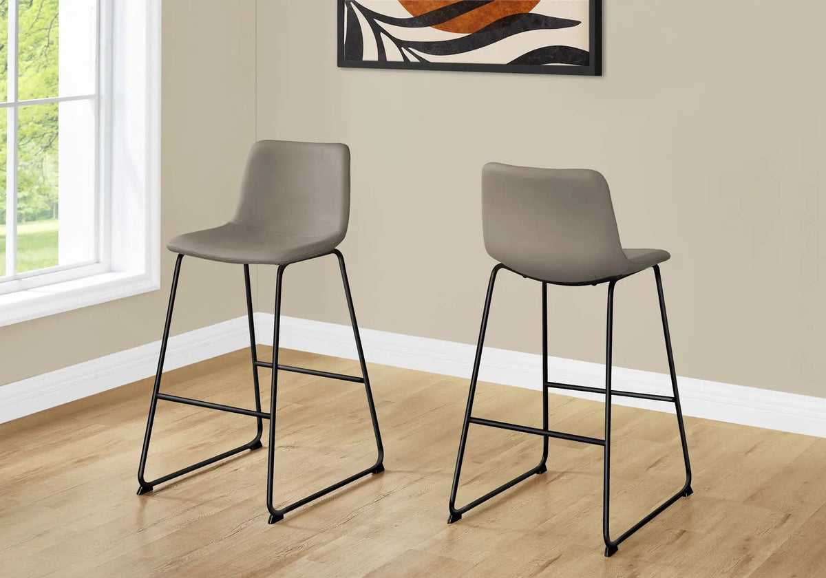 Bar Height Office Chair | Standing Desk Chair | Slim Metal Frame | Contemporary Design