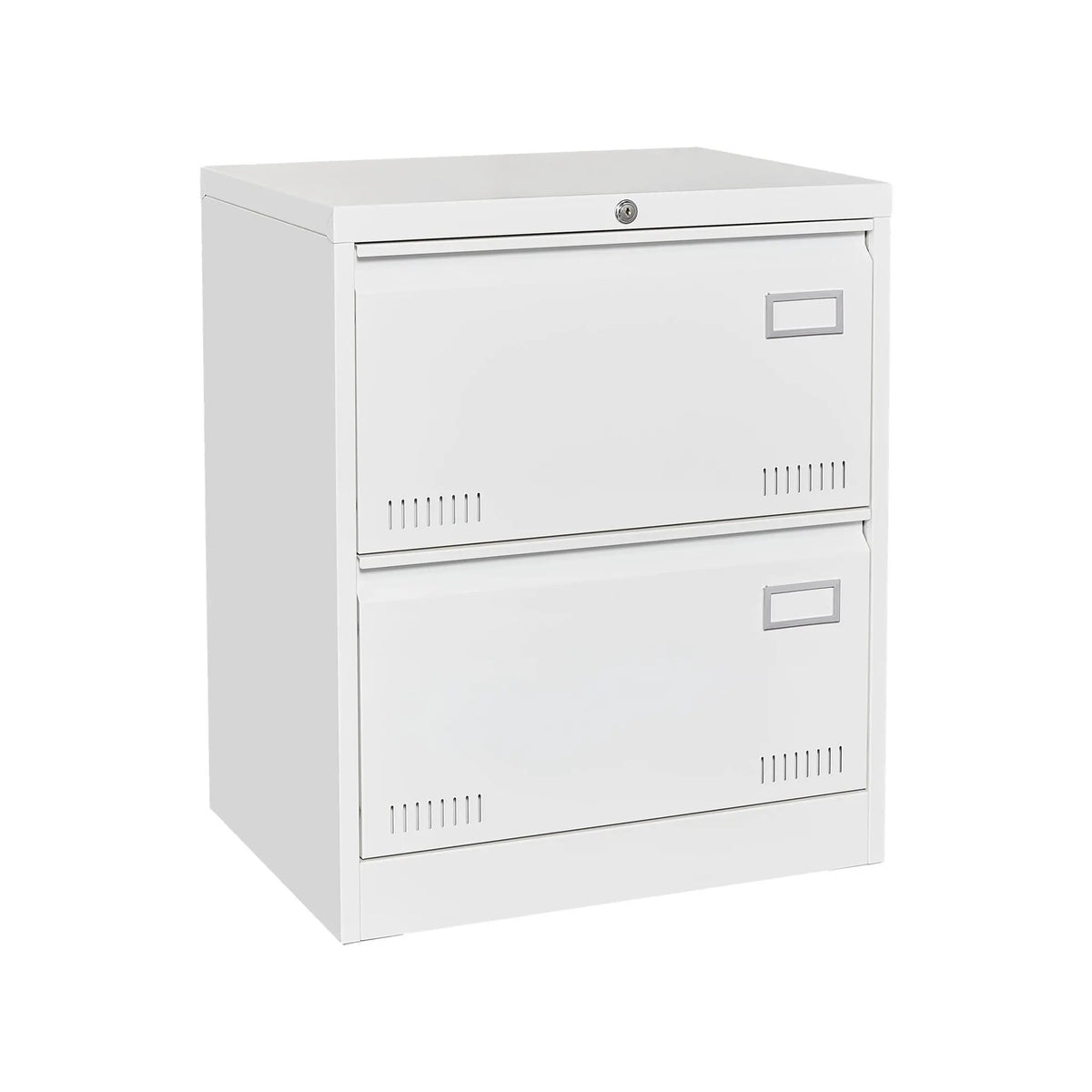 Lateral File Cabinet | 3 Drawer Locking Metal | Widened Drawers | 40 Inch Height