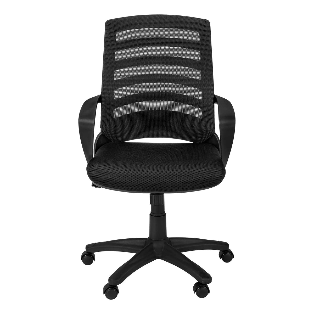 Ladder-Back Office Chair | Mid-Back Ergonomic Design | Adjustable Height | Armrests