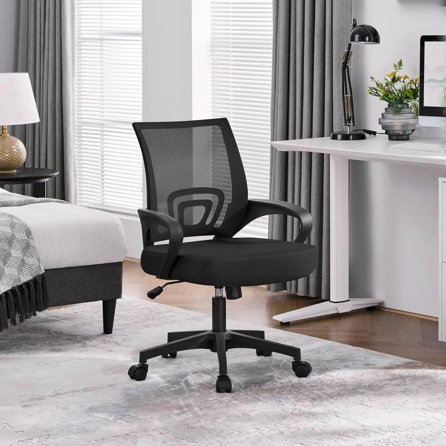 Ergonomic Mesh Office Chair With Lumbar Support Black from PriceLows™