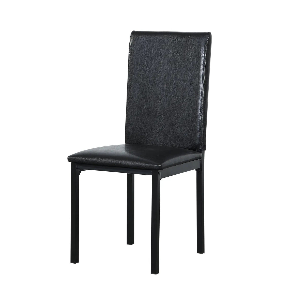 Metal Frame Dining Seats (Set of 4) - | Chair Set | Metal | Black