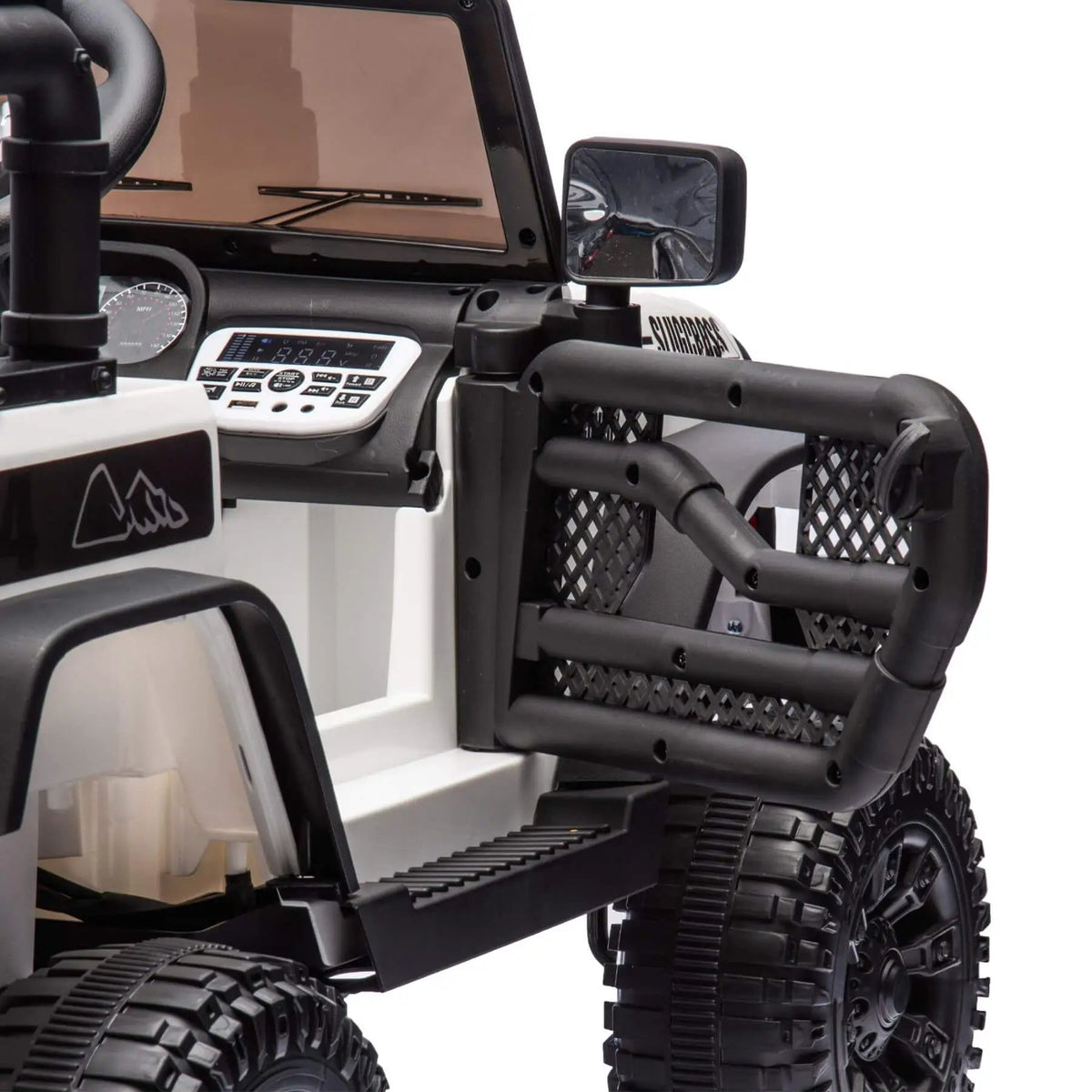Kids Ride On Car | 24V Battery | Parental Remote Control | White