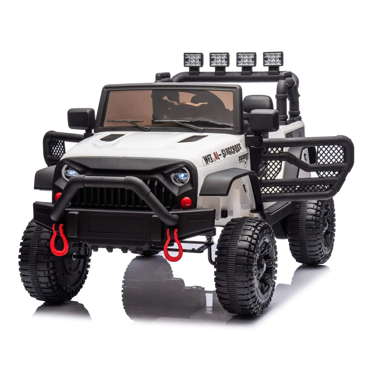 Kids Ride On Car | 24V Battery | Parental Remote Control | White