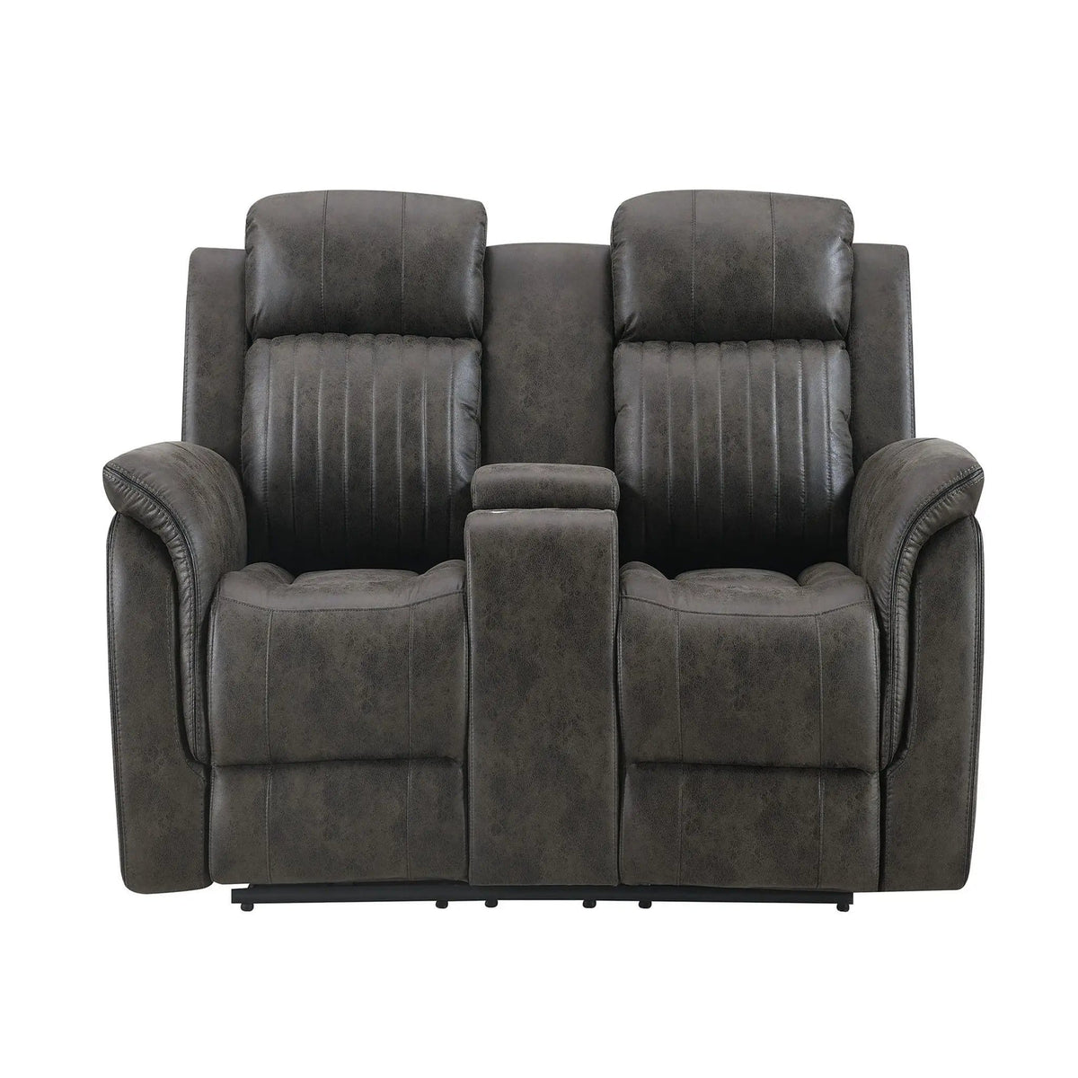 Steban Transitional Style Living Room Set Reclining Sofa & Loveseat | Reclining Sofa & Loveseat | Fabric | Living Room