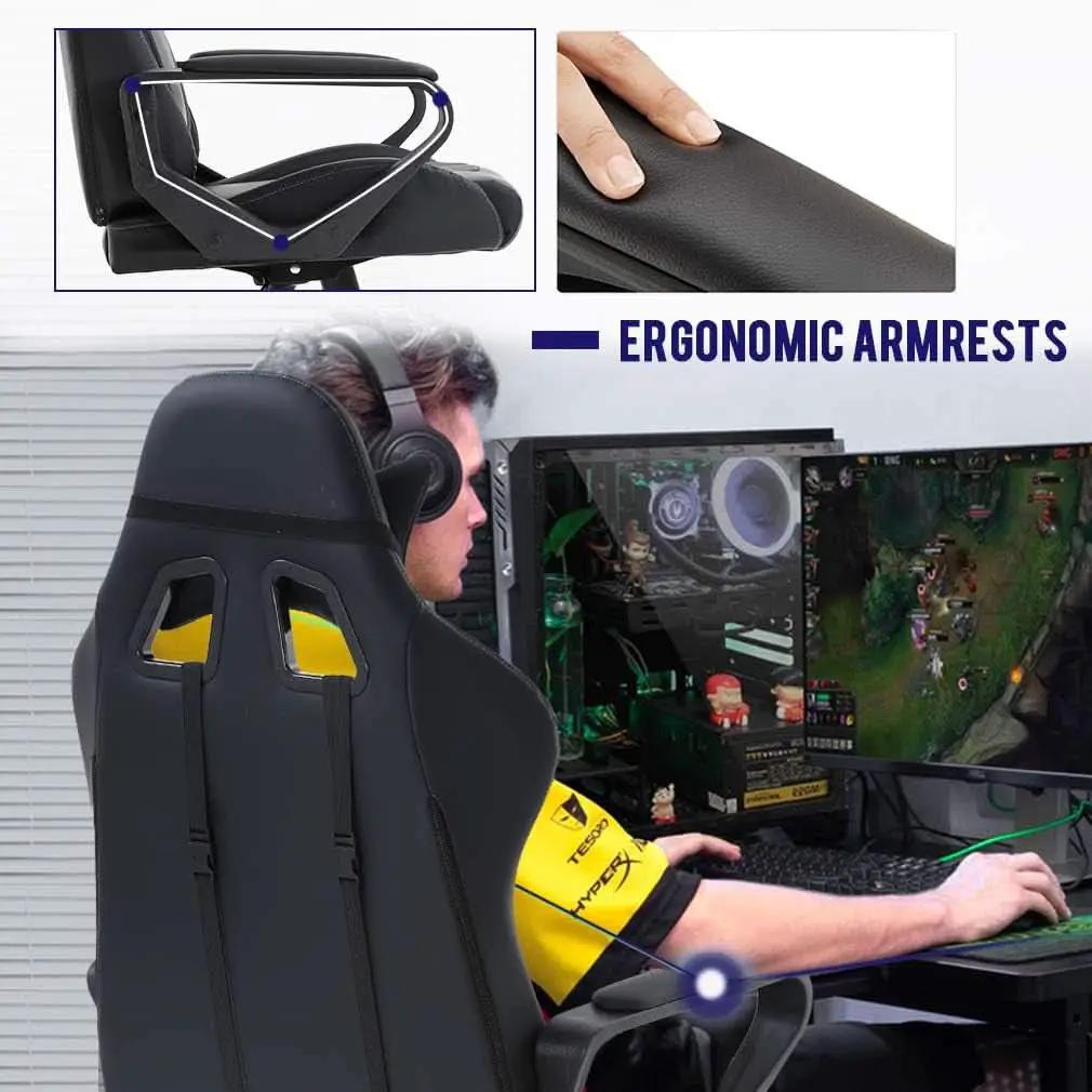 Ergonomic Gaming Chair White With Lumbar Support High Back from PriceLows™