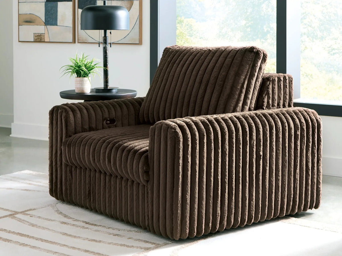 HamlinBay Power Gliding Chaise | Loose Back Cushion | Large Shaped Arms | Power Glide Function