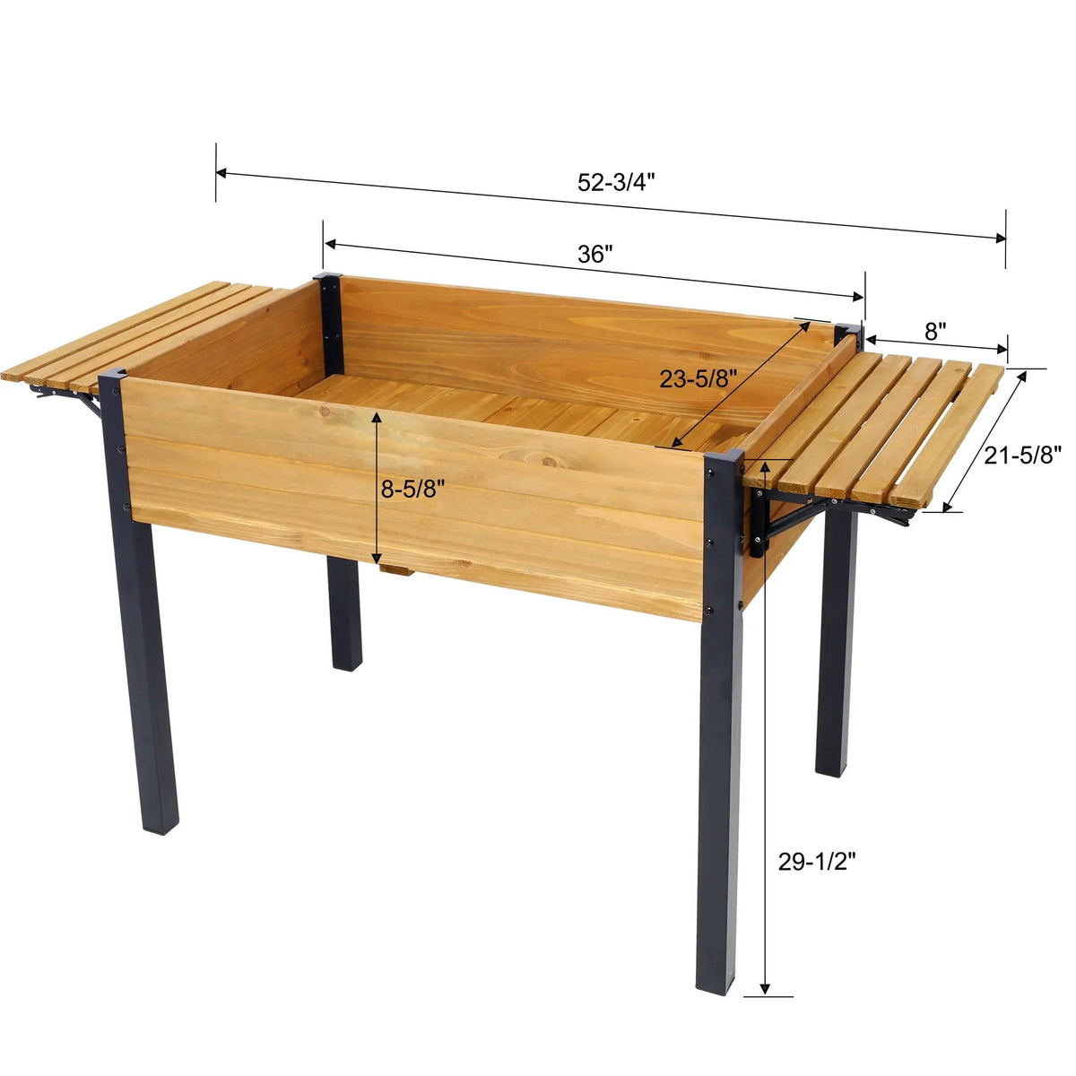 Raised Garden Bed | Premium Fir Wood | Folding Storage Shelf
