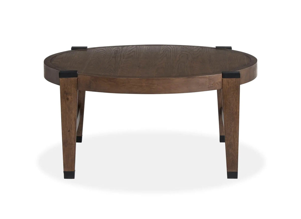 Kaysen Round Table | 2 Pieces | Oak Veneer | Living Room
