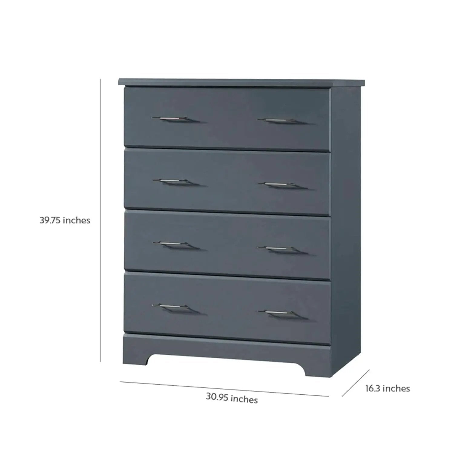 Brookside 4 Drawer Dresser Gray Greenguard Gold Certified from PriceLows™