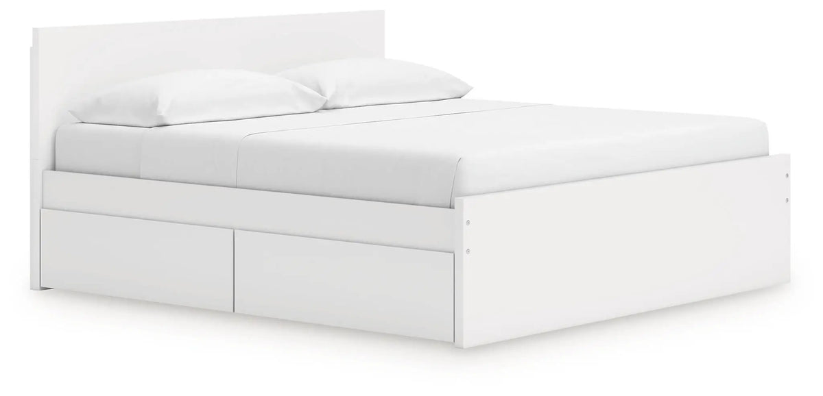 Onita Panel Platform Bed | Minimal Design | Ultra-Clean Lines | Easy-Elegant Solid Finish