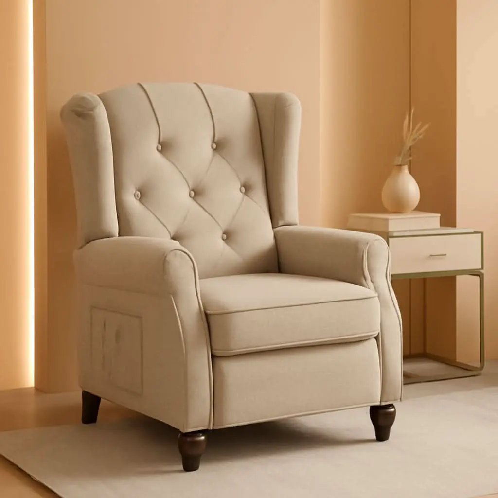 Vintage Wingback Recliner Chair With Massage And Heat from PriceLows™