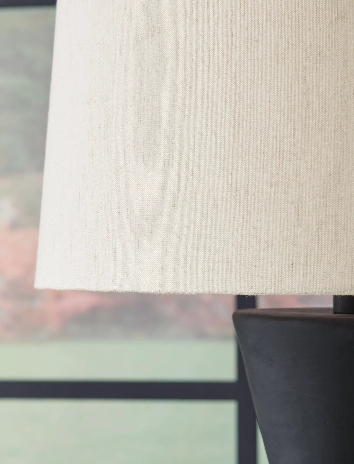 Scarbot Paper Table Lamp (Set of 2) | 13.63 x 13.63 x 24.5 in | Fabric | Distressed Black