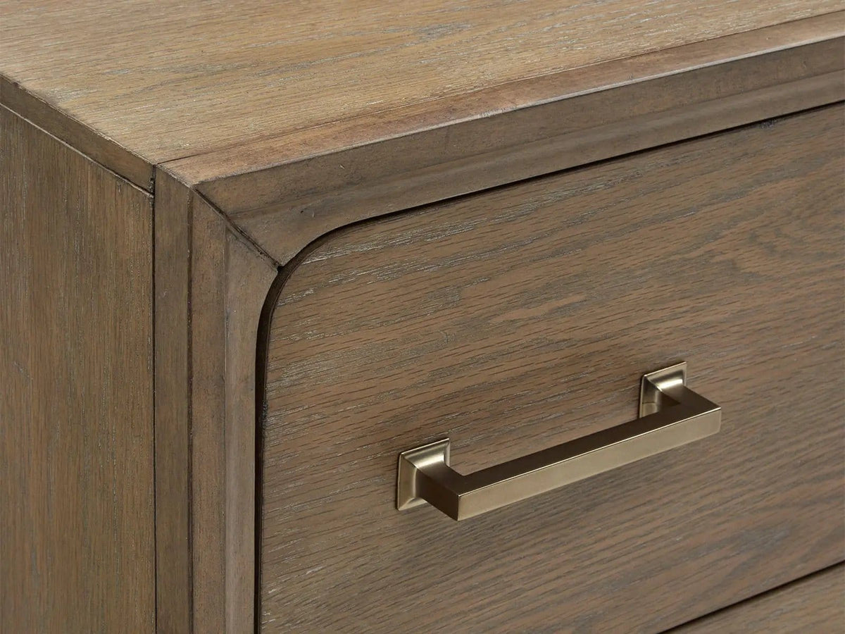 Lindon Double Drawer Dresser | 2 Pieces | Metal & Brass | Bedroom