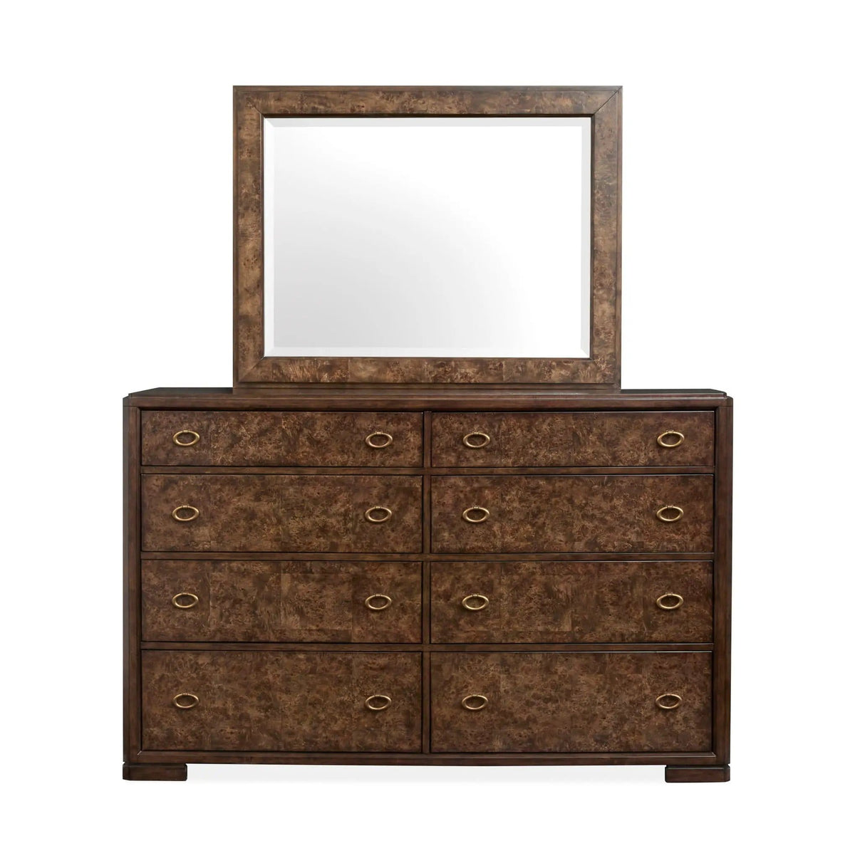 Rowan Drawer Dresser | 2 Pieces | Brass | Bedroom