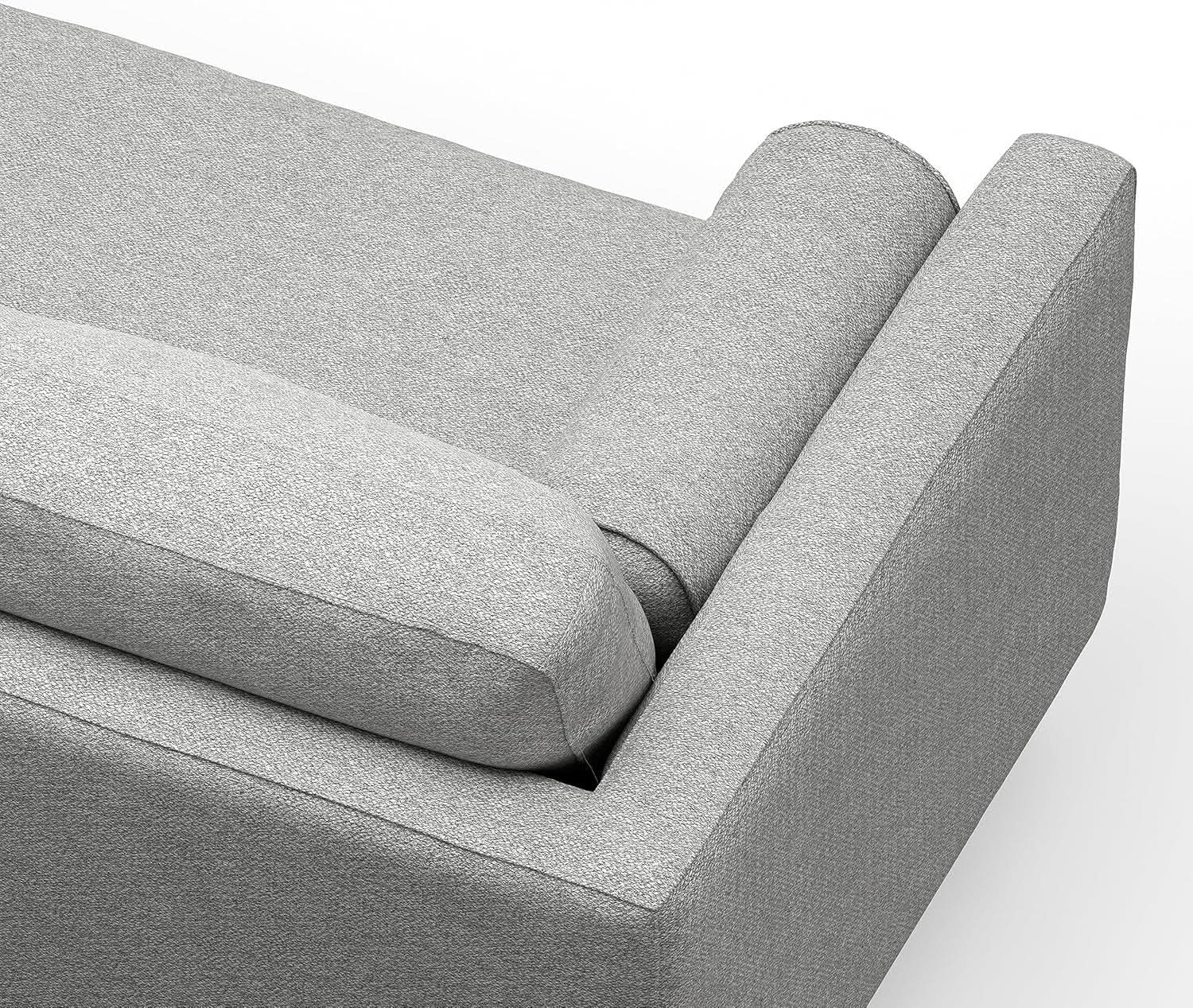 Morrison 72 Inch Mid Century Modern Sofa Set Mist Grey from PriceLows™