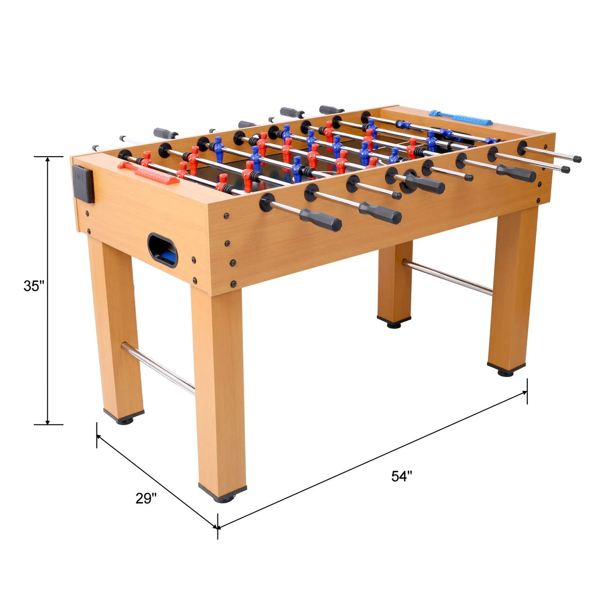 Hurricane Foosball Table | Engineered Wood | Steel Rods | Indoor Gaming