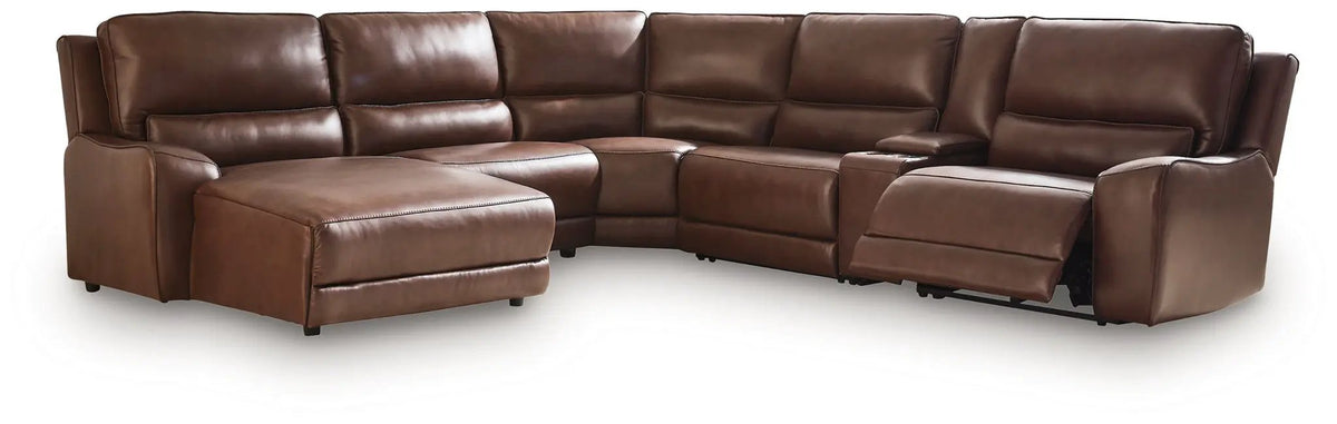 DeepWakes Power Reclining Sectional | Chaise Included | Ultra-Stylish Design | 130 Inch Length