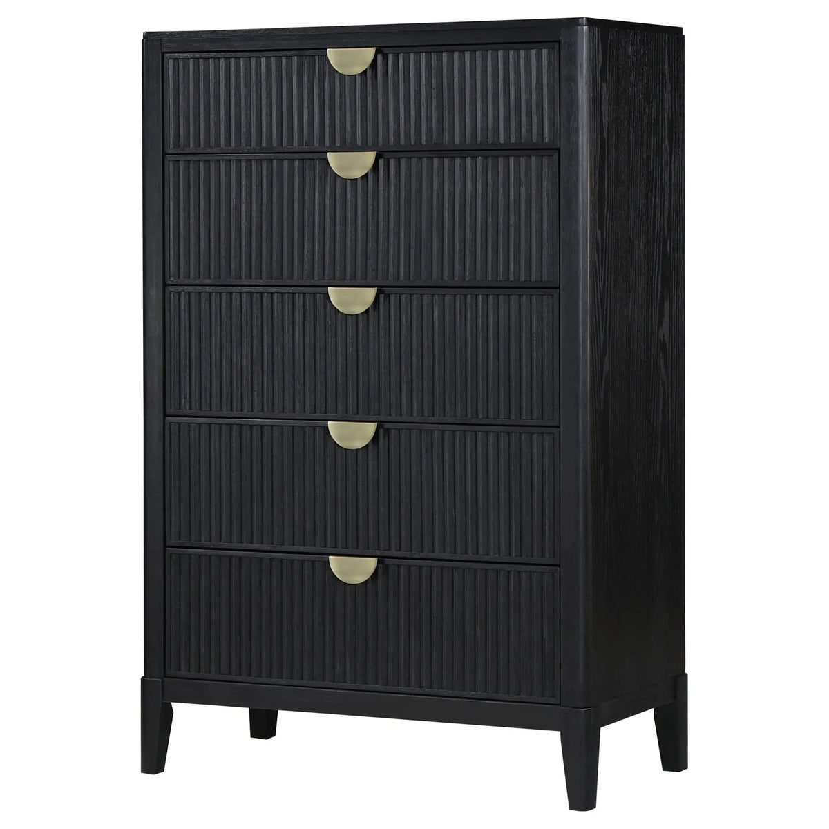 Brookmead 5-drawer Bedroom Chest | 36.5 x 18 x 56.5 in | 5-Drawer | Black