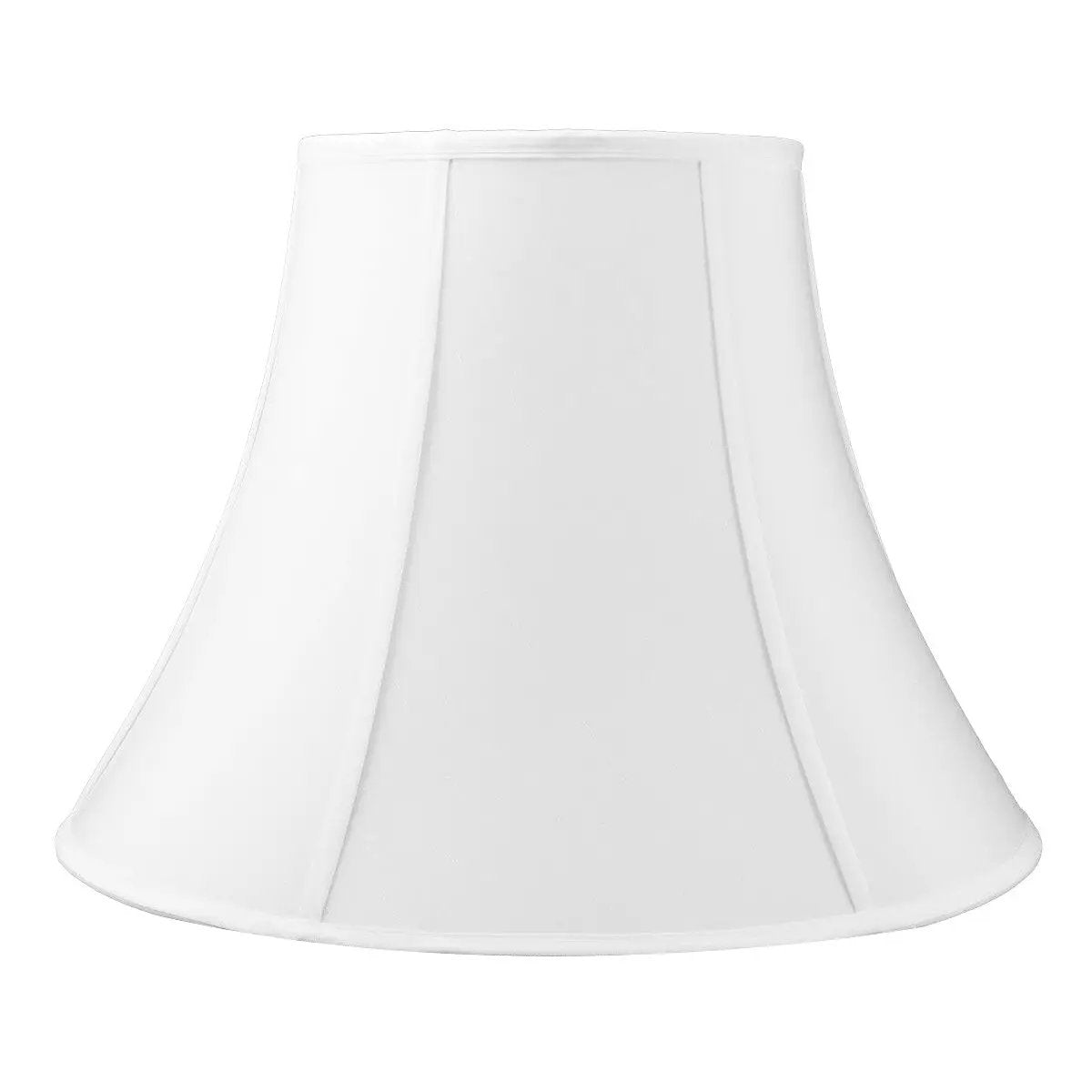 Bell Lamp Shade | Premium White Shantung | 20W X 15H