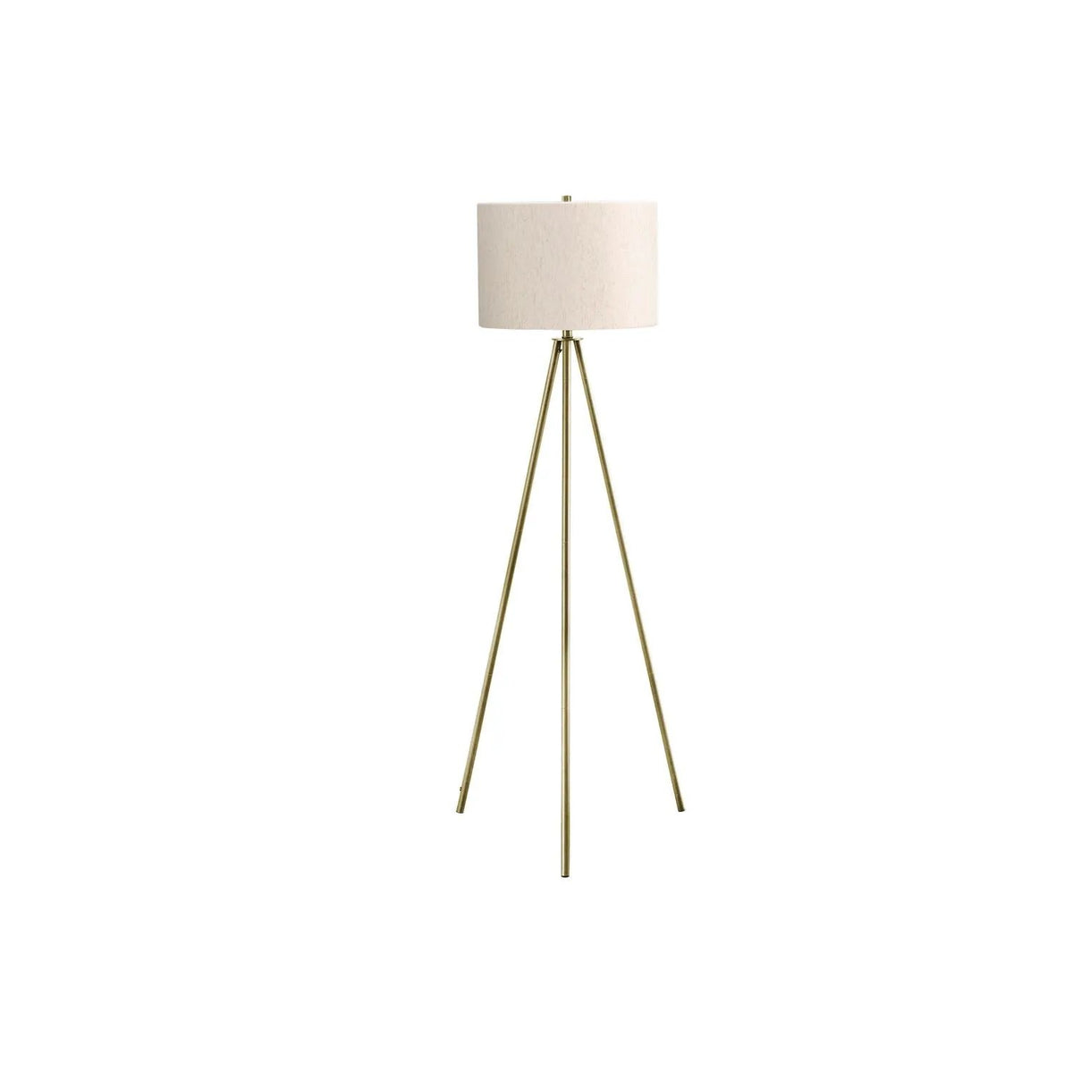 Metal Tripod Floor Lamp | 63 Inch Height | 3-Way Switch | Contemporary Design