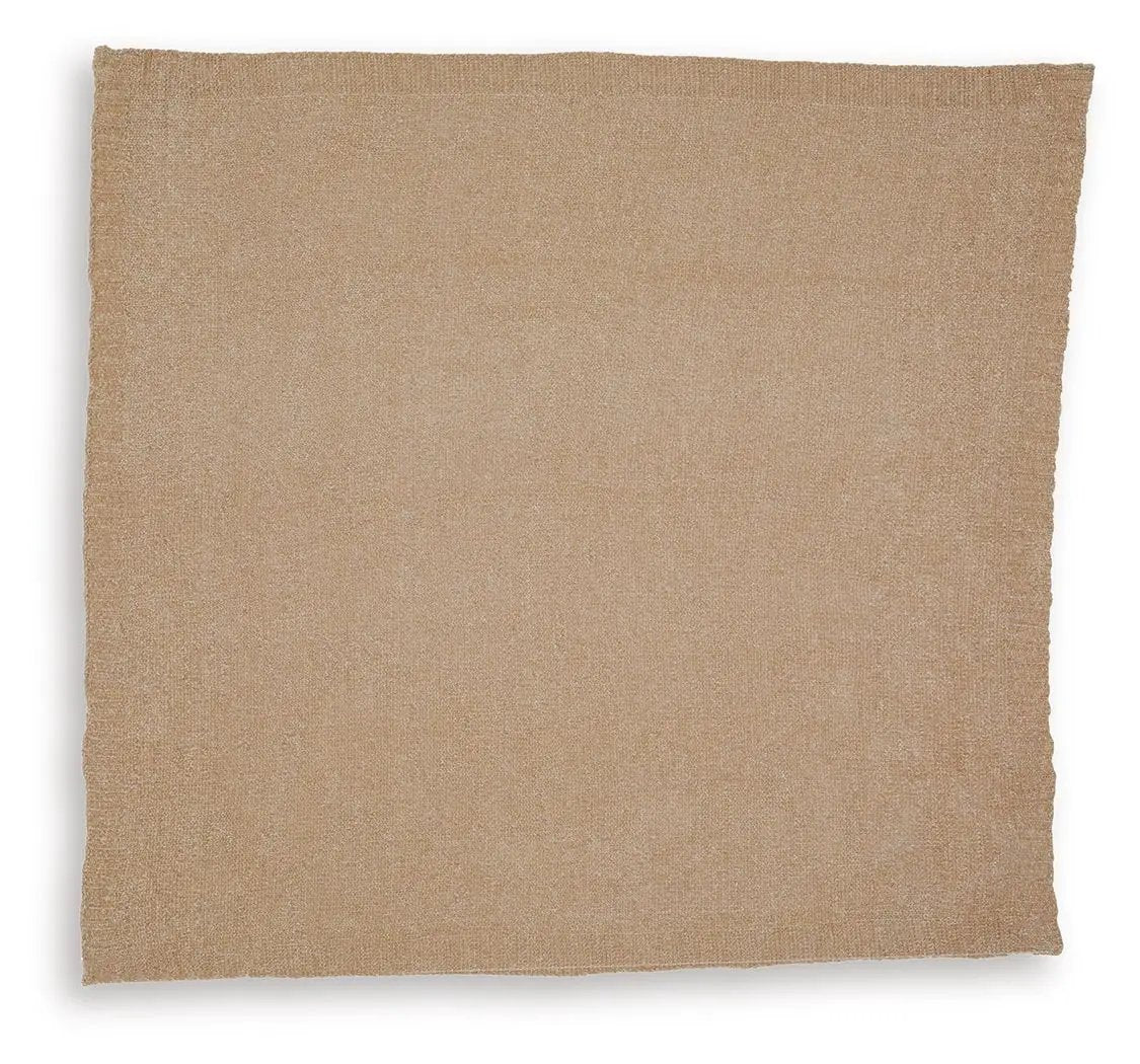 Anawood Knit Throw Blanket | Neutral Hue | Textural Knit Construction | 50 x 60 Inch