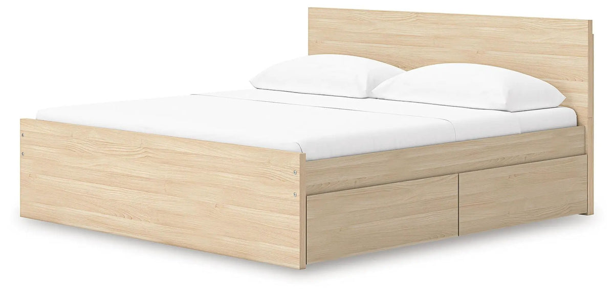 Onita Panel Platform Bed | Minimal Design | Ultra-Clean Lines | Easy-Elegant Solid Finish