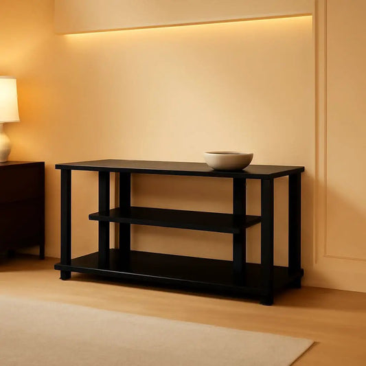 Turn-N-Tube 3-Tier TV Stand For 50-Inch TV Americano Black from PriceLows™