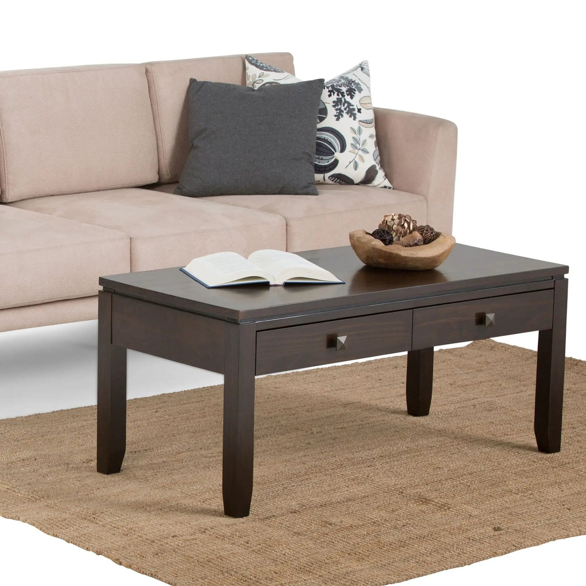 Cosmopolitan Multipurpose Table | 2 Pieces | Solid Wood & Metal | Living Room