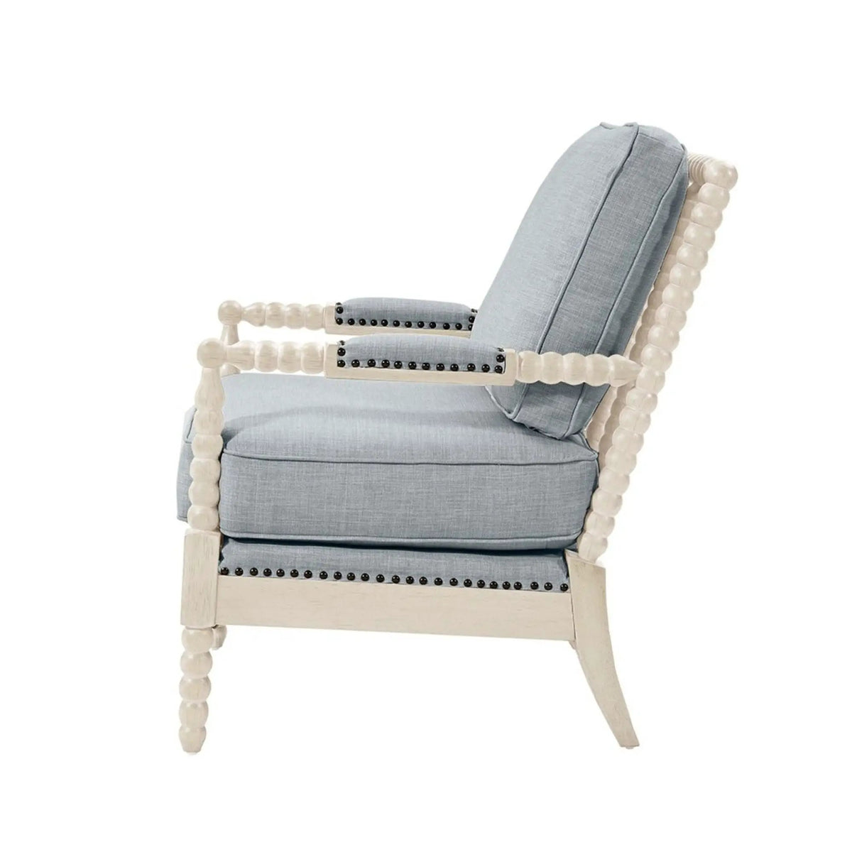 Madison Park Arm Chair | Open Back Spindle Design | Padded Armrests | Casual Style