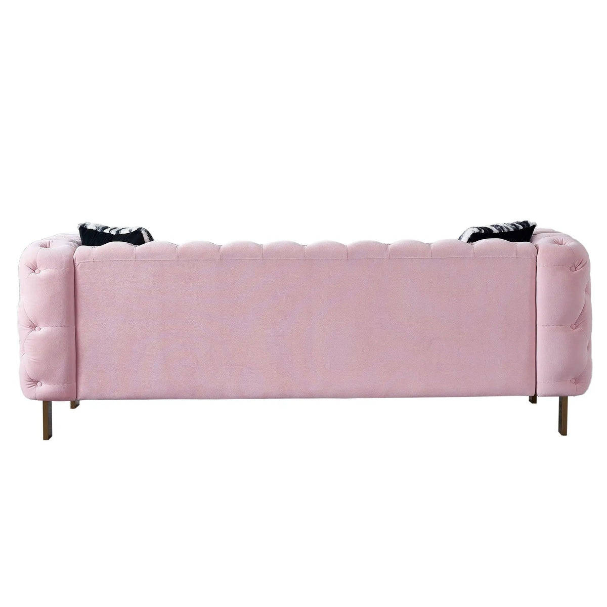 Chesterfield Modern Tufted Living Room Sofa, 84.25''W Couch | Stationary Sofa | Metal & Wood | Living Room