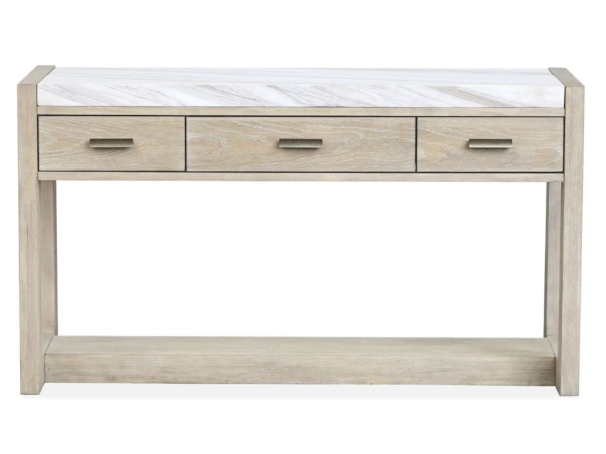 Preston Rectangular Cocktail End Table | Gallery Buff Finish | 25 Inch Width | Timeless Design
