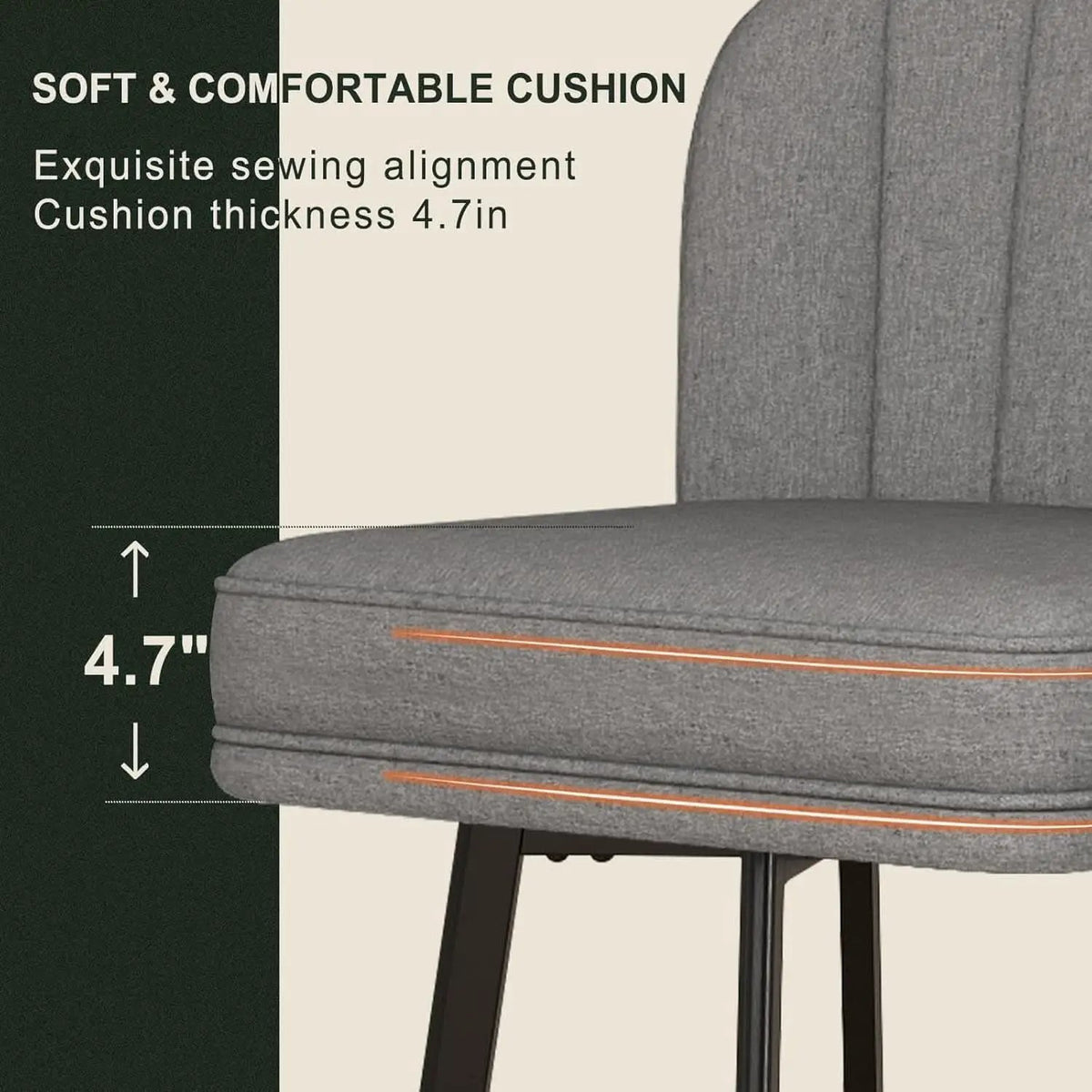 26 Counter Height Bar Stools Set Of 3 Gray Faux Leather from PriceLows™