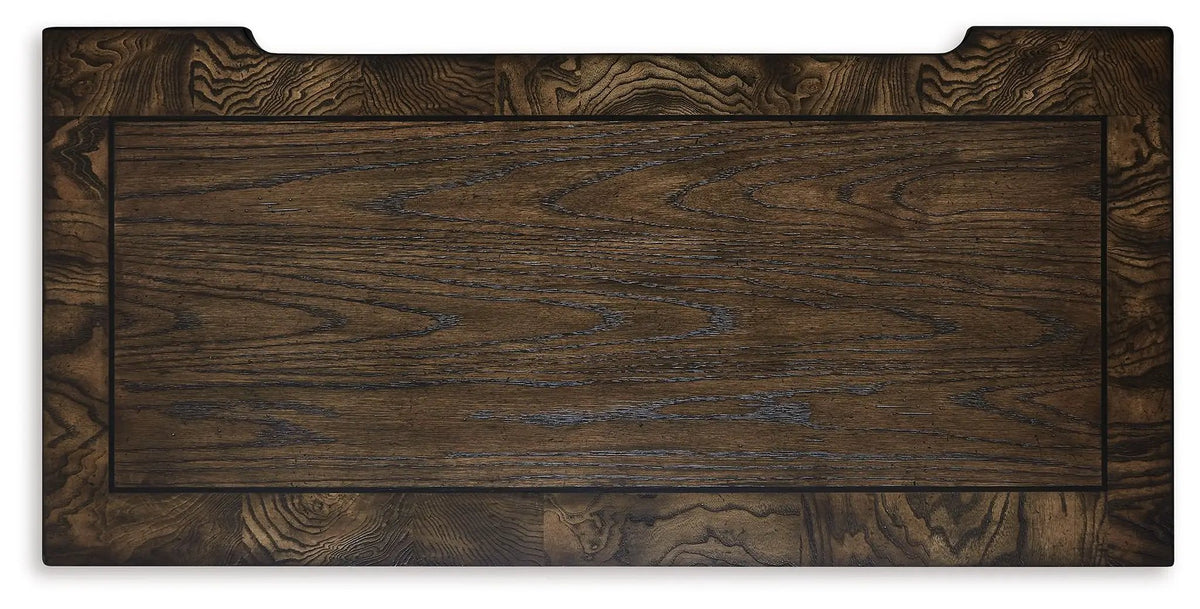 Maylee Five Drawer Chest | Dark Brown Finish | Lined Top Drawer | Traditional Style