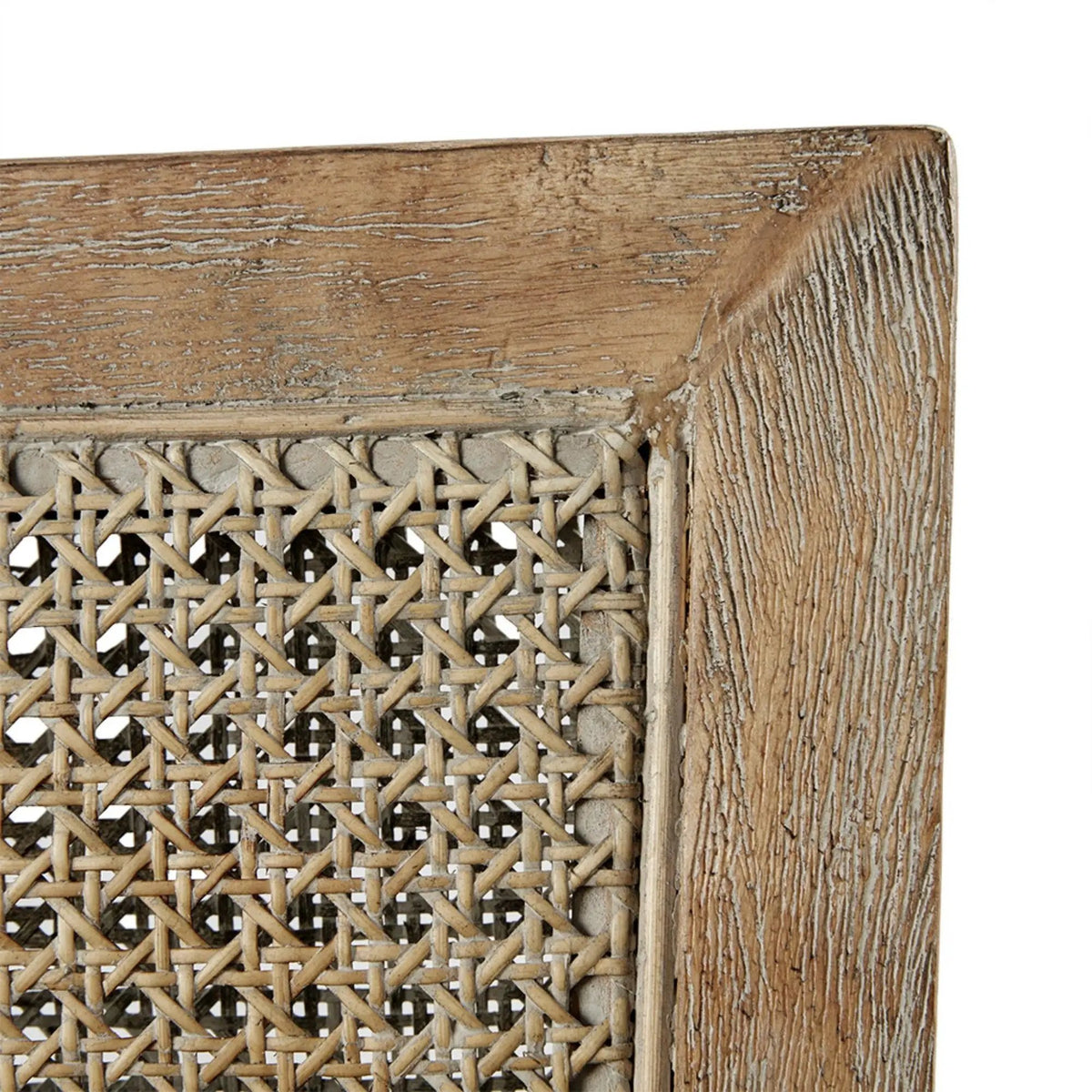 Cane Armchair | Cream And Reclaimed Natural | Cane Back And Sides | High-Density Foam