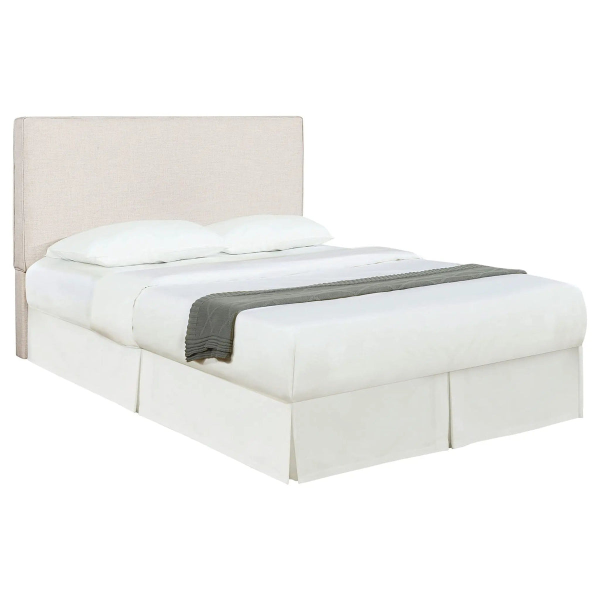 Kosmo Upholstered King Panel Headboard Sand | 80 x 5.25 x 45.5 in | Pine Wood & Fabric | Home