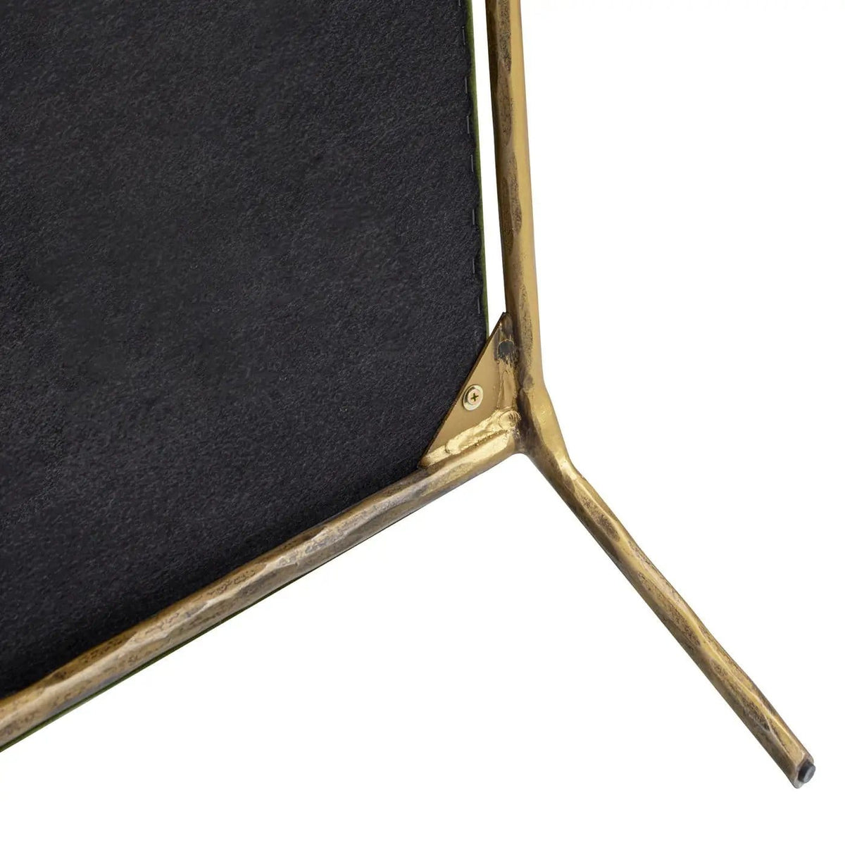Aerin Hammered Brass Upholstered Accent Arm Chair | 2 Pieces | Iron & Metal | Living Room