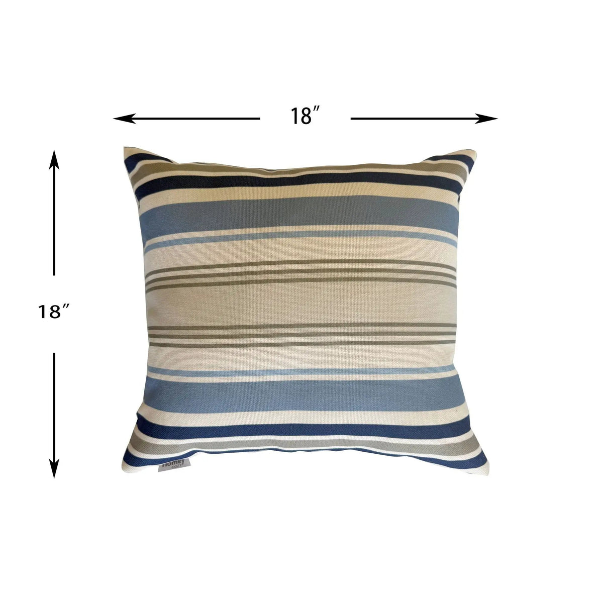 Outdoor Pillows | Set Of 2 | 18 Inch Square | Weather-Resistant Polyester