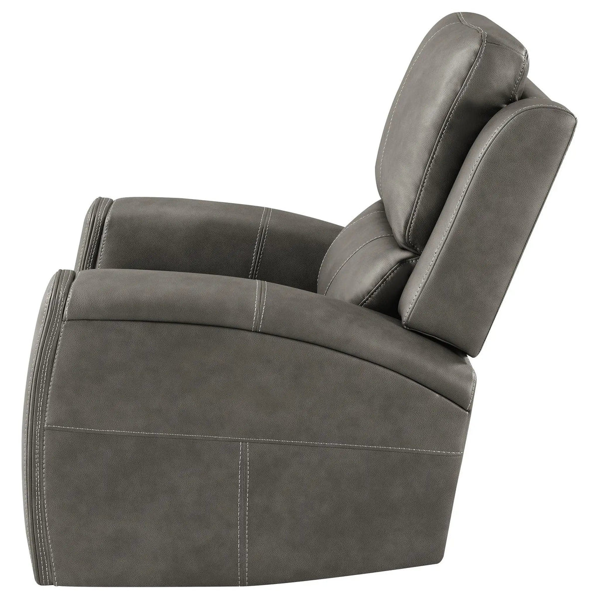 Brickston Triple Power Swivel Glider Recliner Reclining Chair | 38.75 x 41.25 x 42.25 in | Living Room Furniture | Charcoal