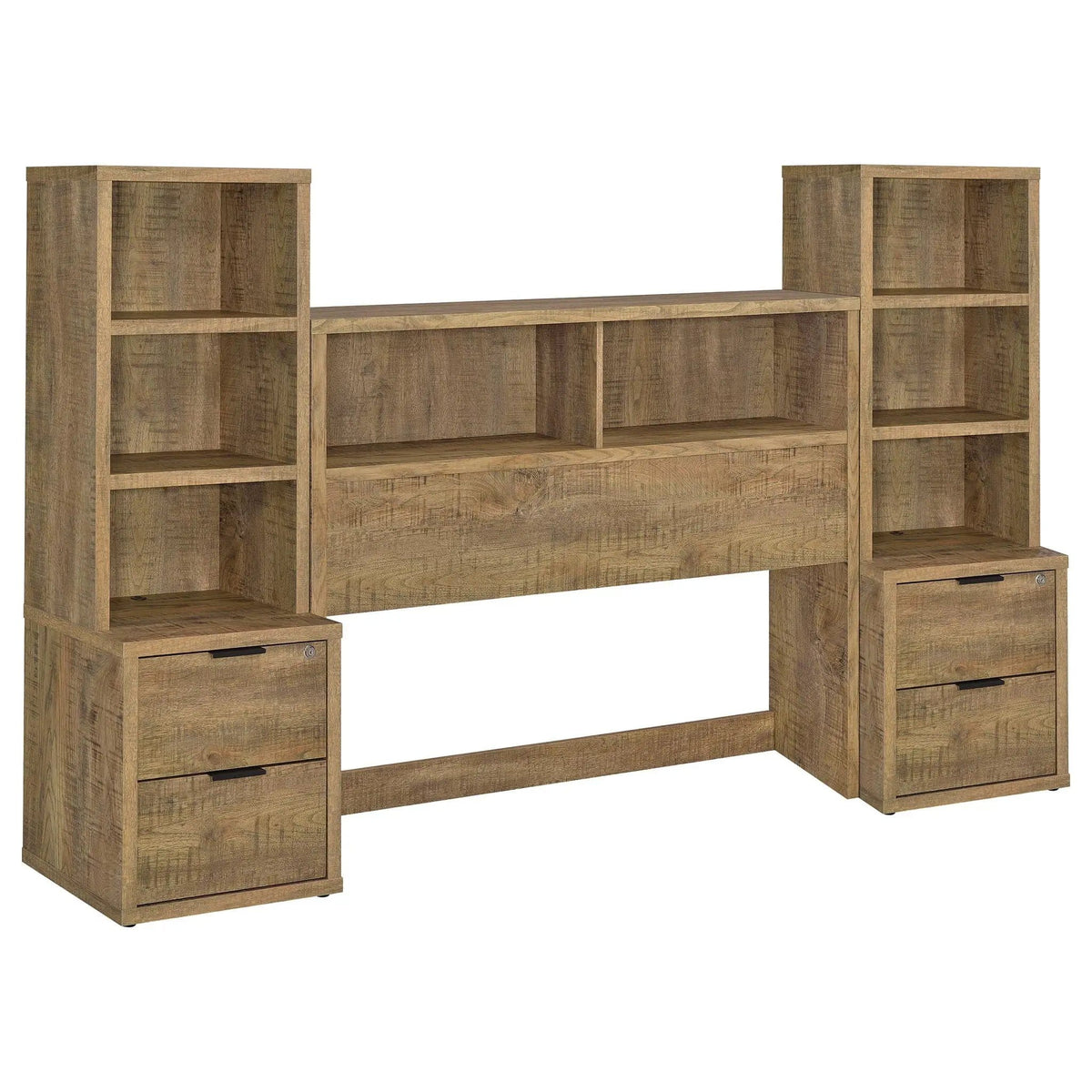 Westpark 3-piece Full Bedroom Set Bookcase Headboard Mango | 3-Piece Set | Engineered Wood & Veneer | Bedroom