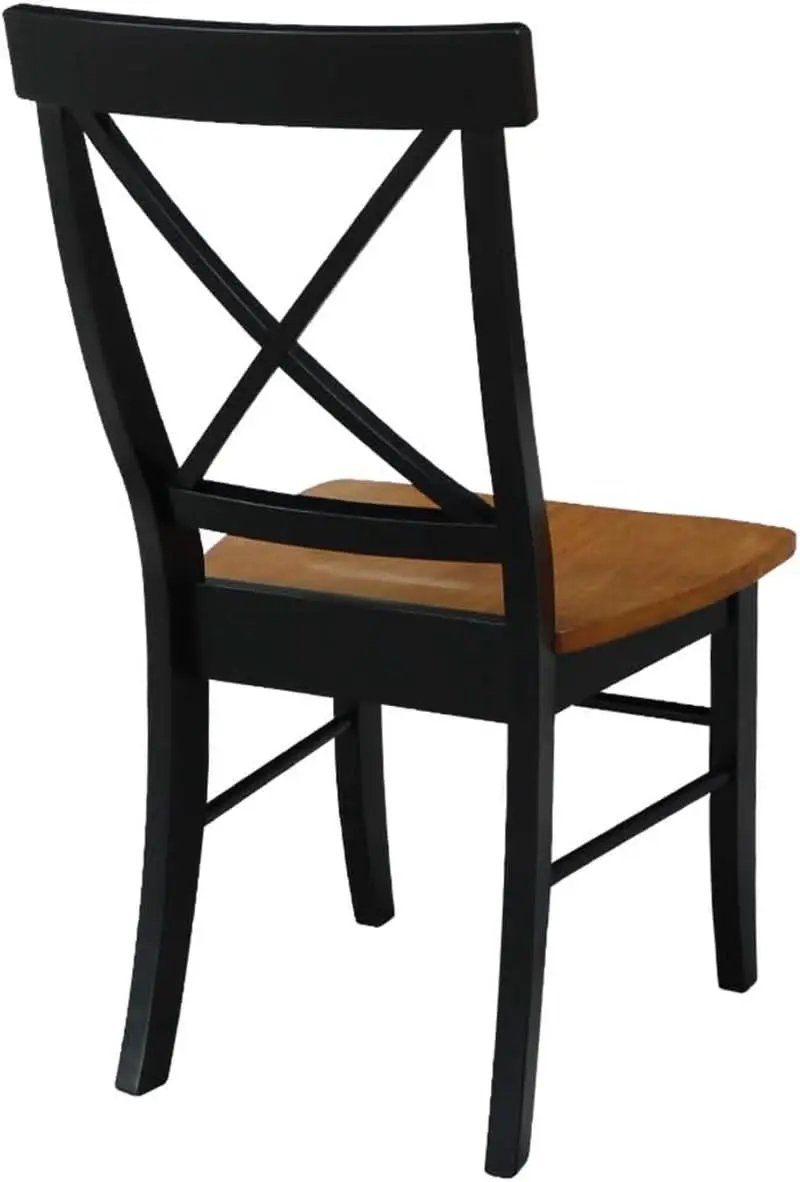 X Back Dining Chair Solid Wood Seat In Black Cherry from PriceLows™