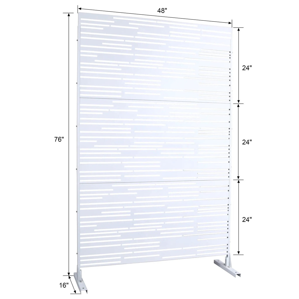 Privacy Screen | Freestanding Metal | Rust Resistant