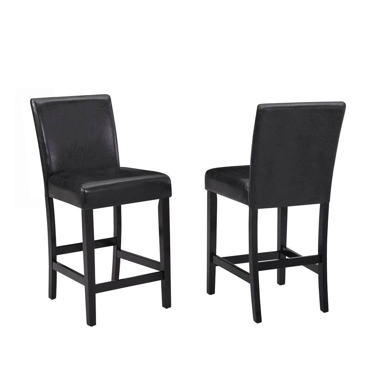 Counter Height Dining Set | 5-Piece Modern Design | Tufted Nail Head Chairs | Wipe-Clean Table Top