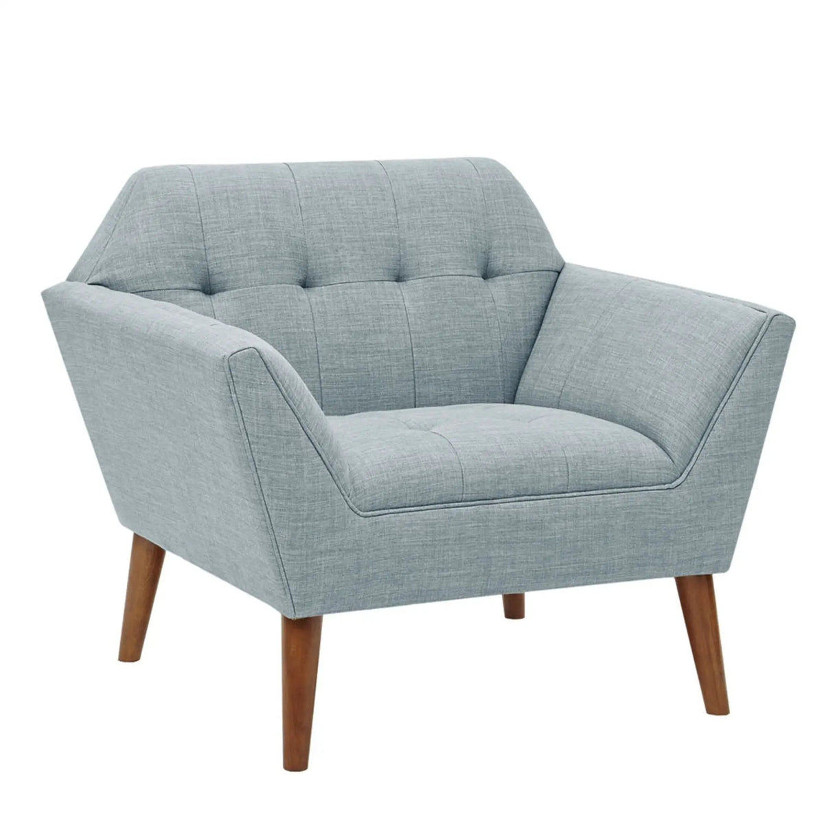 Modern Lounge Chair | Button Tufting | Mid-Century Design | Comfortable Armrests